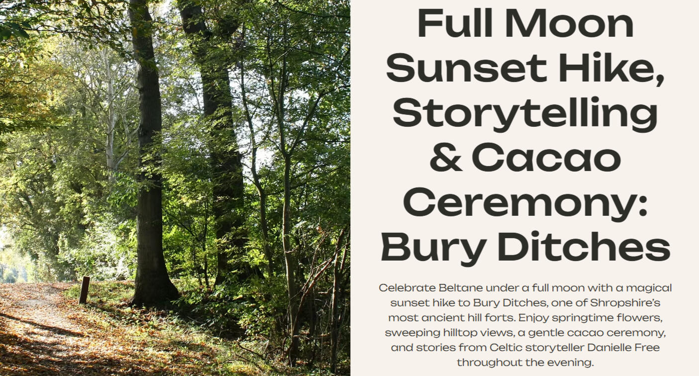 Danielle joins ROSA for a sunset Beltane storytelling hike